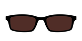 The Black with Brown Golf Lens
