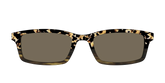 The Polarized Caramel Tortoise Horn Split Sun Top