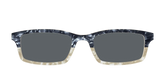 The Polarized Navy to Taupe Pearl Split Sun Top