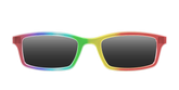 The Polarized Rainbow Gradient Sun Top