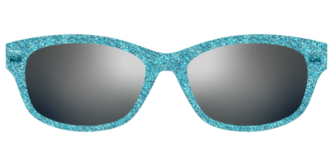 The Polarized Aquamarine Sparkle Sun Top