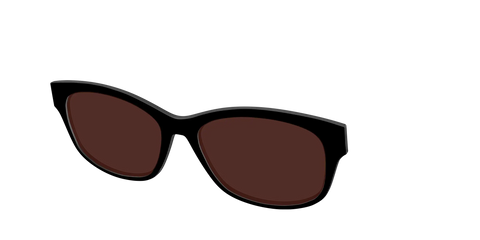 The Black with Brown Golf Lens