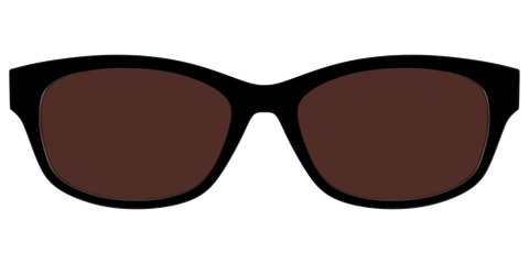 The Black with Brown Golf Lens