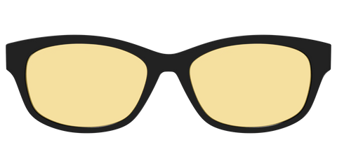 The Black With Citrine Yellow Lens