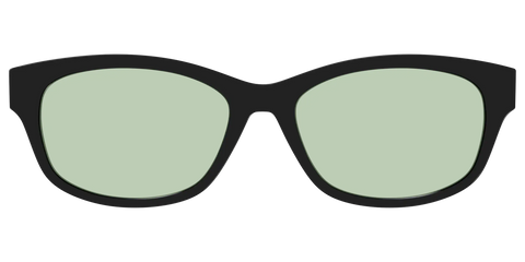 The Black With Sage Green Lens