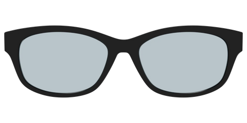 The Black With Slate Blue Lens