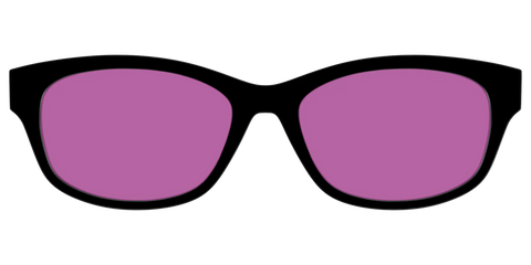 The Black with Violet Golf Lens