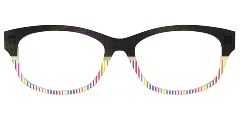 The Chic Pride Stripes Crystal with Gold Foil