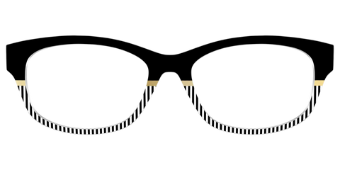 The Chic Stripes Crystal with Gold Foil