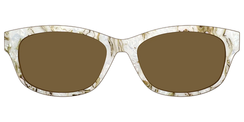 The Polarized Ivory Sand Pearl Shell Sun Top