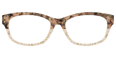 The Khaki Tortoise Crystal Split with Gold Flakes