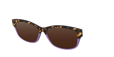 The Polarized Lavender Tortoise Split Sun Top