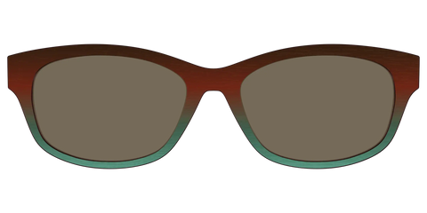The Polarized Mahogany to Juniper Woodgrain Sun Top