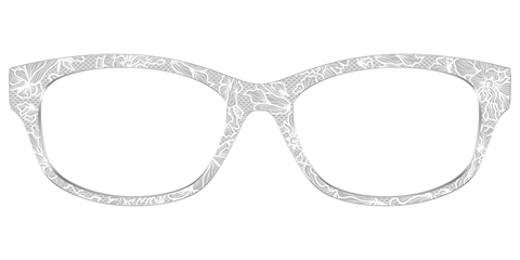 The Pale Gray Floral Lace