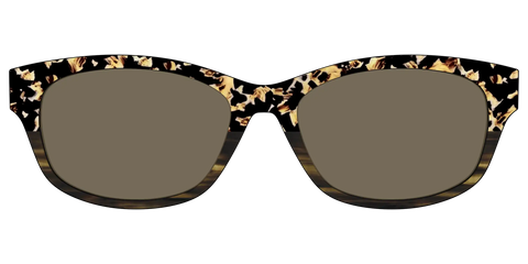 The Polarized Caramel Tortoise Horn Split Sun Top