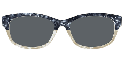 The Polarized Navy to Taupe Pearl Split Sun Top