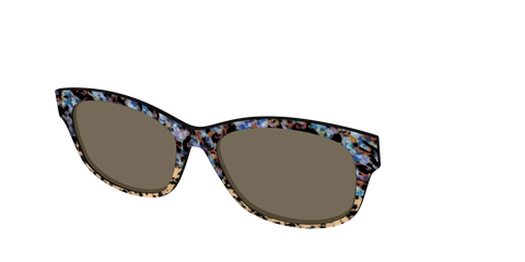 The Polarized Oasis Tortoise Split Sun Top