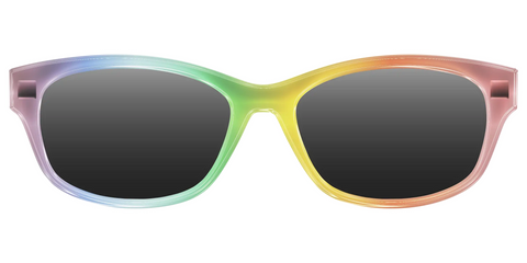 The Polarized Rainbow Gradient Sun Top