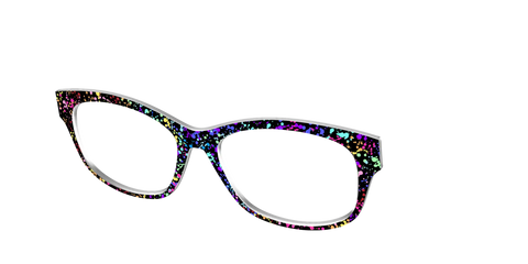 The Rainbow Splatter Black