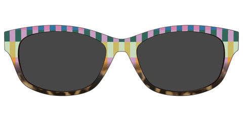 The Polarized Summer Stripes Tortoise Sun Top