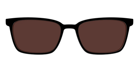 The Black with Brown Golf Lens
