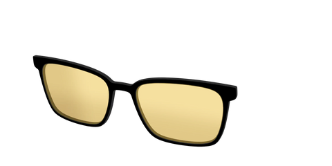 The Black With Citrine Yellow Lens