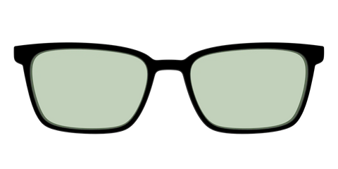 The Black With Sage Green Lens