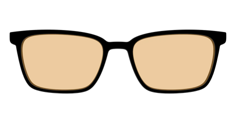 The Black With Umber Brown Lens