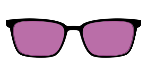 The Black with Violet Golf Lens