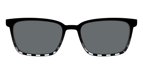 The Polarized Checkerboard Fade Sun Top