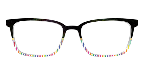 The Chic Pride Stripes Crystal with Gold Foil