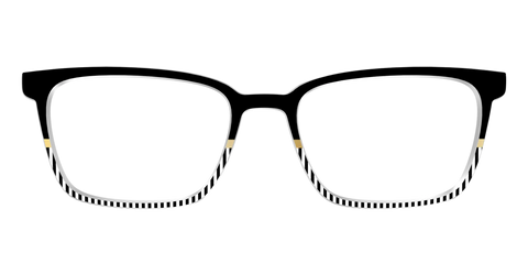 The Chic Stripes Crystal with Gold Foil