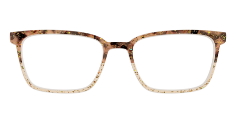 The Khaki Tortoise Crystal Split with Gold Flakes