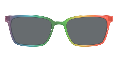 The Polarized Rainbow Gradient Sun Top