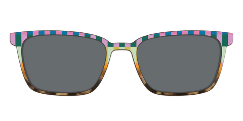 The Polarized Summer Stripes Tortoise Sun Top