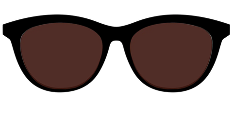 The Black with Brown Golf Lens