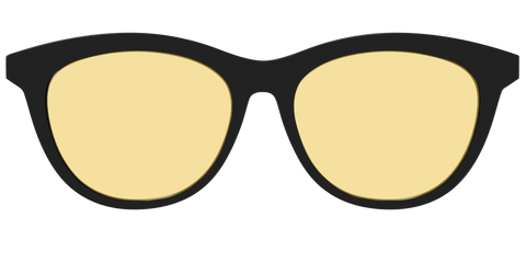 The Black With Citrine Yellow Lens