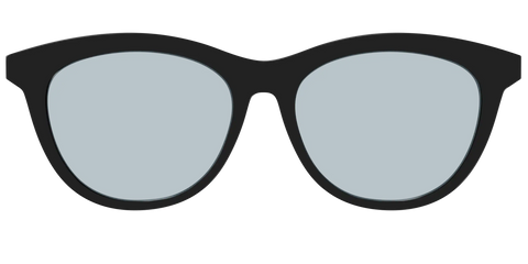 The Black With Slate Blue Lens
