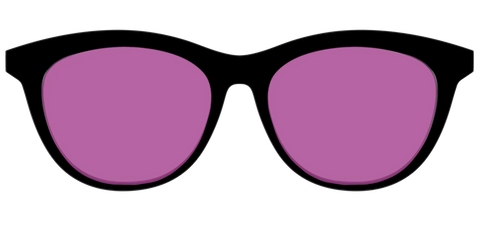 The Black with Violet Golf Lens