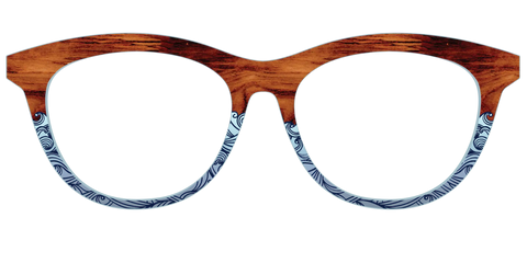 The Blue Wood Waves Crystal