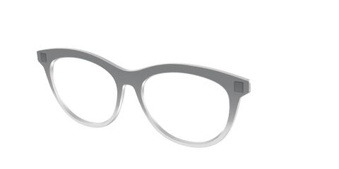 The Charcoal to Light Gray Gradient Crystal