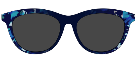 The Polarized Indigo Tortoise Sun Top