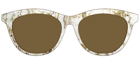 The Polarized Ivory Sand Pearl Shell Sun Top