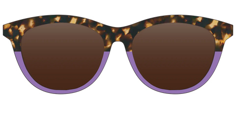 The Polarized Lavender Tortoise Split Sun Top