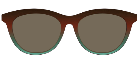 The Polarized Mahogany to Juniper Woodgrain Sun Top