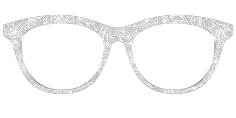 The Pale Gray Floral Lace