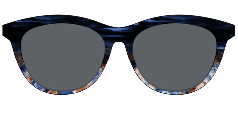 The Polarized Blue Horn Tortoise Sun Top