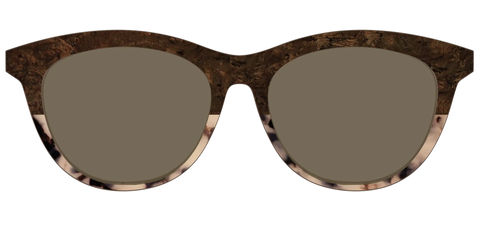 The Polarized Dark Oak Tortoise Split Sun Top