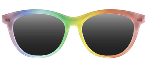 The Polarized Rainbow Gradient Sun Top