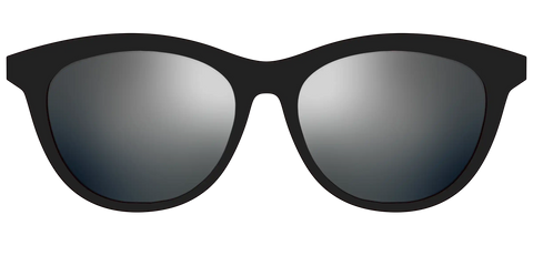The Polarized Silver Reflective Sun Top